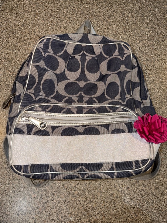 Coach Handbags - Y2k coach denim stripe backpack